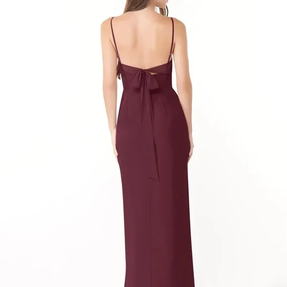 Corseted chiffon dress Azazie x Kendall - Picture 3 of 7